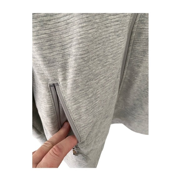 Old Navy Gray Full Zip Funnel Neck Ribbed Performance Jacket NWT Size XS - Picture 5 of 9